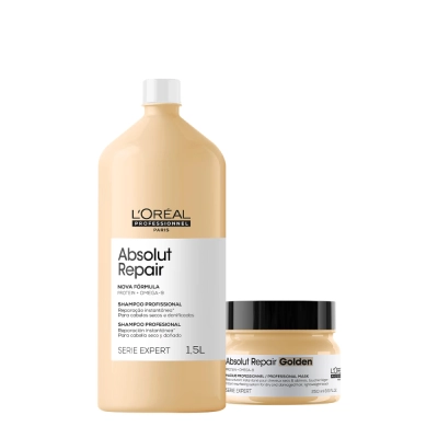 Produto: Kit L'Oréal Professionnel Absolut Repair Golden Shampoo Máscara 250 (2 produtos)