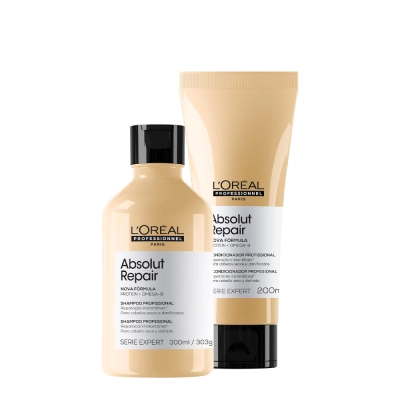 Produto: Kit L'Oréal Professionnel Serie Expert Absolut Repair Gold Quinoa Protein 750ml
