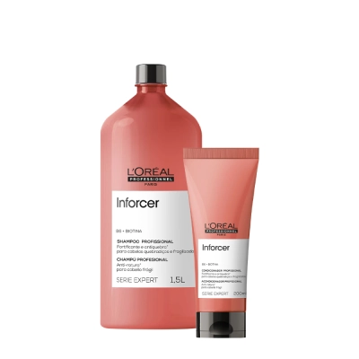 Produto: Kit L'Oréal Professionnel Inforcer Serie Expert Shampoo 1,5L + Condicionador 200ml (2 Produtos)