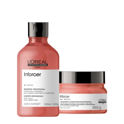 Produto: Kit L'Oréal Professionnel Inforcer Serie Expert Shampoo 300ml e Máscara 250g