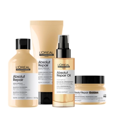 Produto: Kit L'Oréal Professionnel Kit Absolut Repair Gold Quinoa Protein Quarteto (4 Produtos)