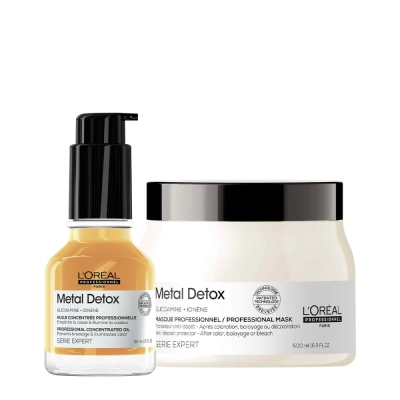 Produto: Kit L'Oréal Professionnel Metal Detox Máscara G e Óleo (2 produtos)