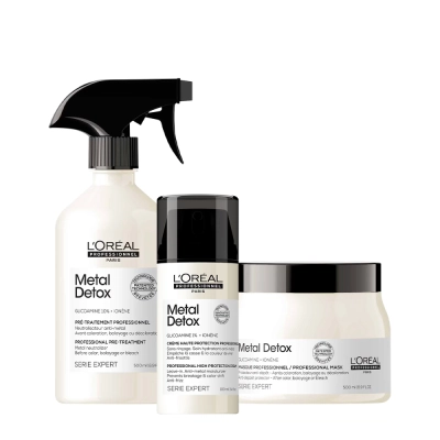 Produto: Kit L'Oréal Professionnel Metal Detox Máscara G Leave-in e Spray Neutralizador Anti-Metal (3 produtos)