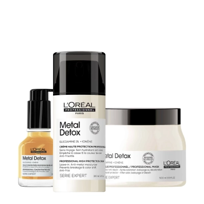 Produto: Kit L'Oréal Professionnel Metal Detox Máscara G Óleo e Leave-in (3 produtos)