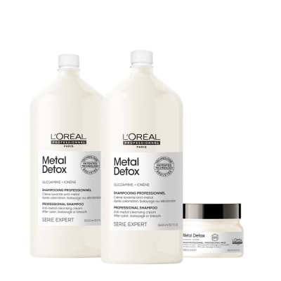 Produto: Kit L'Oréal Professionnel Metal Detox Salon Duo Shampoo Extra (3 produtos)