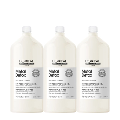 Produto: Kit L'Oréal Professionnel Metal Detox - Shampoo 1,5L (3 unidades)