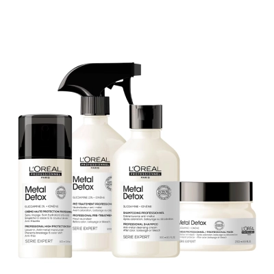 Produto: Kit L'Oréal Professionnel Metal Detox Shampoo Leave-in Máscara e Spray Neutralizador Anti-Metal (4 produtos)