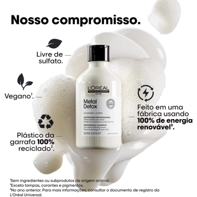 Produto: Kit L'Oréal Professionnel Metal Detox Shampoo Máscara e Óleo (3 produtos)