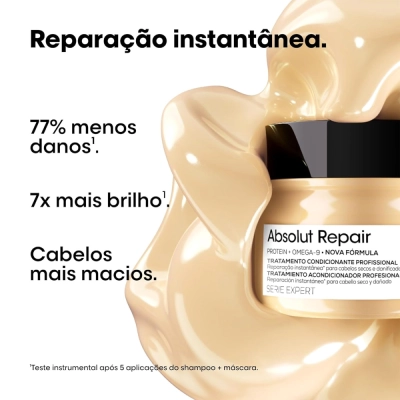 Produto: Kit L'Oréal Professionnel Serie Expert Absolut Repair Gold Máscara e Power Repair (2 produtos)