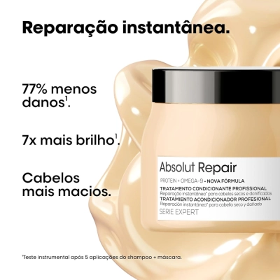 Produto: Kit L'Oréal Professionnel Serie Expert Absolut Repair Gold Máscara 500g e Ampola 10ml