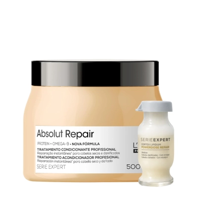 Produto: Kit L'Oréal Professionnel Serie Expert Absolut Repair Gold Máscara 500g e Ampola 10ml