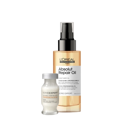 Produto: Kit L'Oréal Professionnel Serie Expert Absolut Repair Gold Quinoa 10in1 Óleo 90 e Ampola de Nutrição (2 produtos)