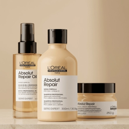 Produto: Kit L'Oréal Professionnel Serie Expert Absolut Repair Gold Quinoa Protein 3 Produtos