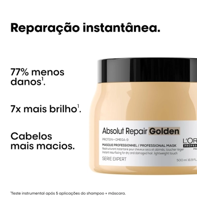 Produto: Kit L'Oréal Professionnel Serie Expert Absolut Repair Gold Quinoa Protein Golden - Máscara 500ml (2 unidades)