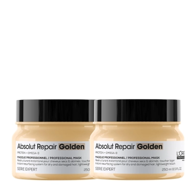 Produto: Kit L'Oréal Professionnel Serie Expert Absolut Repair Gold Quinoa Protein Golden - Máscara Capilar 250ml (2 unidades)