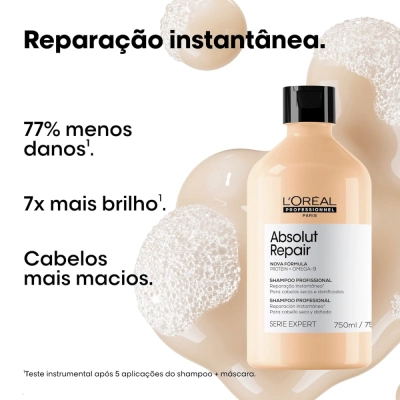 Produto: Kit L'Oréal Professionnel Serie Expert Absolut Repair Gold Quinoa Protein Hidratação 3 Produtos