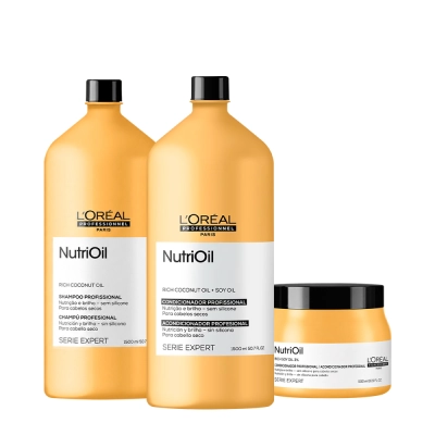 Produto: Kit L'Oréal Professionnel Serie Expert NutriOil - Duo Com Máscara (3 produtos)