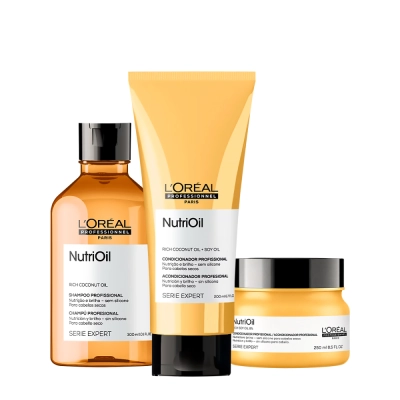 Produto: Kit Shampoo 300ml Condicionador 200ml Máscara 250ml L'Oréal Professionnel Serie Expert NutriOil