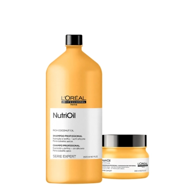Produto: Kit L'Oréal Professionnel Serie Expert NutriOil Shampoo Litro e Máscara P (2 produtos)