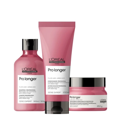 Produto: Kit L'Oréal Professionnel Serie Expert Pro Longer Shampoo 300ml Condicionador 200ml Máscara 250g
