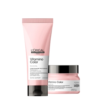 Produto: Kit L'Oréal Professionnel Serie Expert Vitamino Color Condicionador 200ml + Máscara Capilar 250g (2 Produtos)