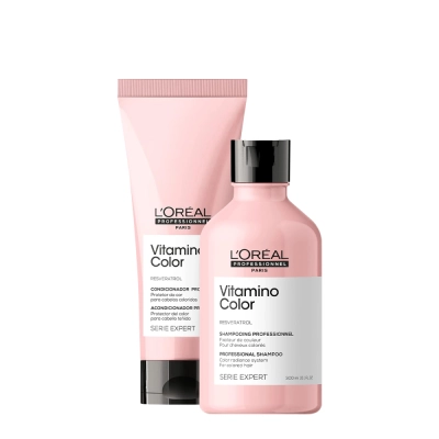 Produto: Kit Shampoo 300ml e Condicionador 200ml L'Oréal Professionnel Serie Expert Vitamino Color