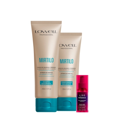 Produto: Kit Lowell Extrato de Mirtilo Home Care Magico (3 Produtos)