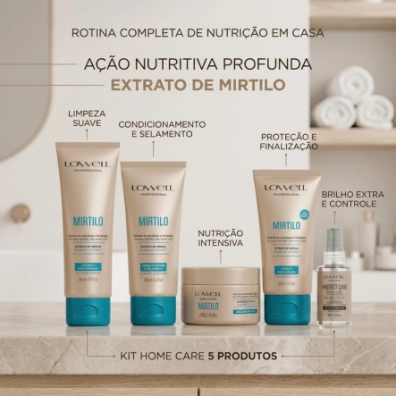 Kit Lowell Extrato de Mirtilo Home Care Nutritivo 5 Produtos Produto Kit Lowell Extrato de Mirtilo Home Care Nutritivo 5 Produtos