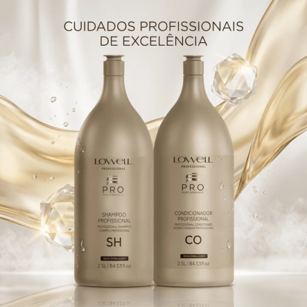 Produto Kit Lowell Pro Performance Profissional Salon 2 Produtos
