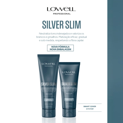 Produto Kit Matizador Lowell Silver Slim Shampoo 240ml e Condicionador 200ml
