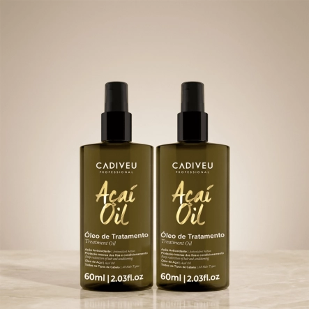 Produto: Kit Óleo de Tratamento Cadiveu Açaí Oil 60ml 2 Unidades