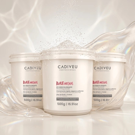 Produto Kit Pó Descolorante Cadiveu Buriti Mechas 500g 3 Unidades