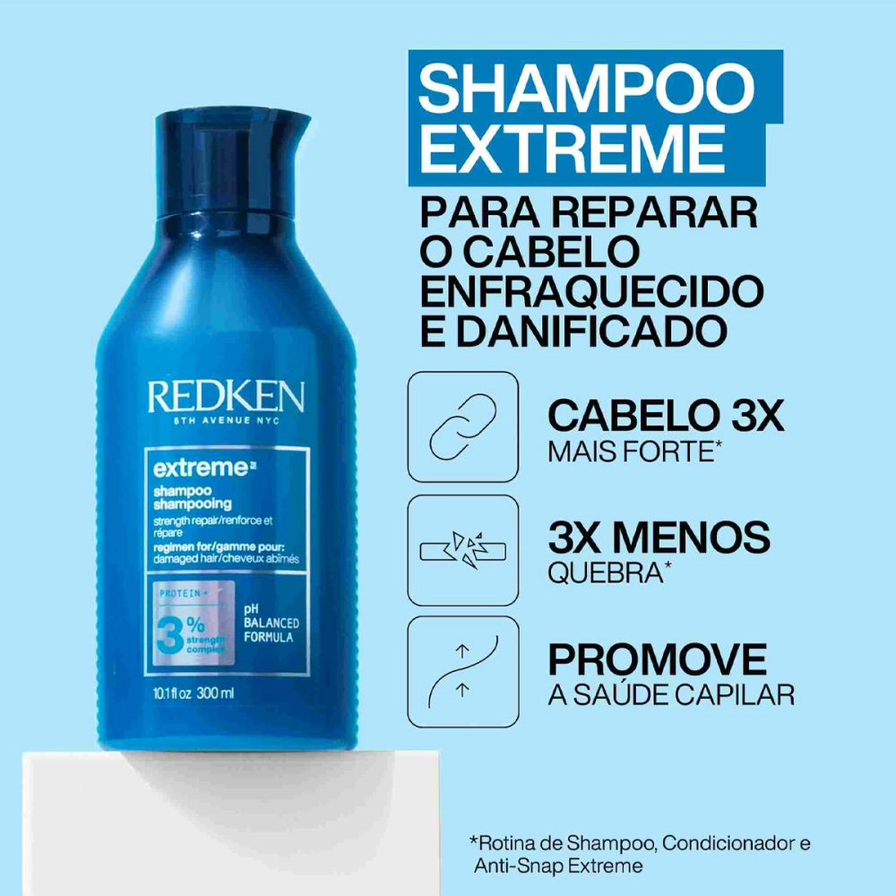 Produto: Kit Shampoo Redken Extreme 300ml 2 Unidades