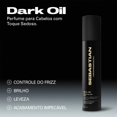 Produto Kit Sebastian Professional Dark Oil Hair Mist 200ml e Óleo Capilar 30ml