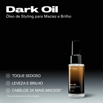 Kit Sebastian Professional Dark Oil Máscara 145ml e Óleo 30ml Produto Kit Sebastian Professional Dark Oil Máscara 145ml e Óleo 30ml