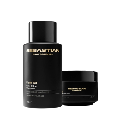 Kit Sebastian Professional Dark Oil Shampoo 280ml e Máscara Capilar 145ml Produto Kit Sebastian Professional Dark Oil Shampoo 280ml e Máscara Capilar 145ml