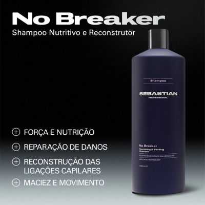 Produto: Kit Sebastian Professional No Breaker Shampoo 1L e Máscara 500ml Reconstrução