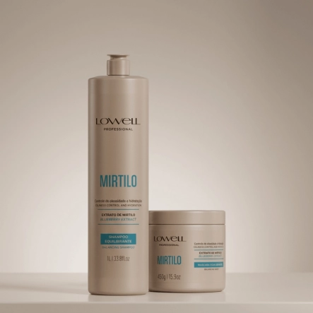 Produto: Kit Shampoo 1L e Máscara 450g Lowell Extrato de Mirtilo