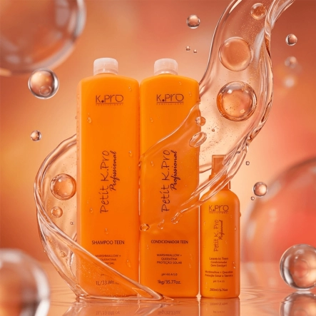 Kit Shampoo Condicionador e Leave-in Petit Teen K.Pro Profissional 3 Produtos Produto Kit Shampoo Condicionador e Leave-in Petit Teen K.Pro Profissional 3 Produtos