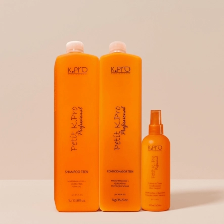Produto: Kit Shampoo Condicionador e Leave-in Petit Teen K.Pro Profissional 3 Produtos
