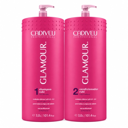 Produto: Kit Shampoo e Condicionador Cadiveu Glamour Rubi 3 Litros