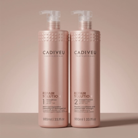 Produto: Kit Shampoo e Condicionador Repair Solution Cadiveu 980ml