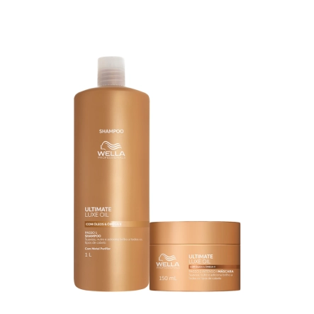 Produto: Kit Shampoo e Máscara Wella Professionals Ultimate Luxe Oil 2 Produtos