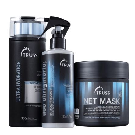 Produto: Kit Truss Ultra Hydration Shampoo 300ml Uso Obrigatório 260ml Net Mask 550g