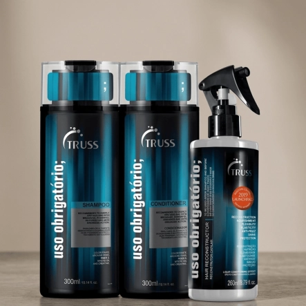 Produto: Kit Truss Uso Obrigatório Limpeza Suave e Ação Anti Frizz 300ml 300ml 260ml