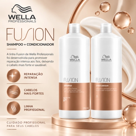 Produto: Kit Wella Professionals Fusion Salon Duo Shampoo e Condicionador 1 Litro