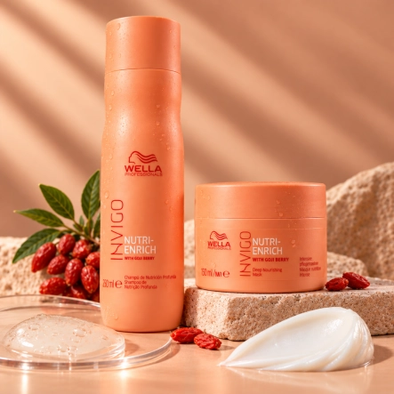Kit Wella Professionals Invigo Nutri-Enrich Shampoo 250ml e Máscara 150ml Produto Kit Wella Professionals Invigo Nutri-Enrich Shampoo 250ml e Máscara 150ml