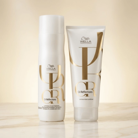Kit Wella Professionals Oil Reflections Luminous Shampoo 250ml e Condicionador 200ml Produto Kit Wella Professionals Oil Reflections Luminous Shampoo 250ml e Condicionador 200ml