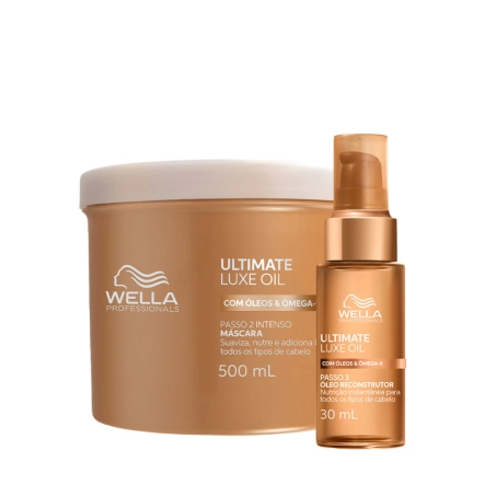 Produto: Kit Wella Professionals Ultimate Luxe Oil Máscara 500ml e Óleo 30ml