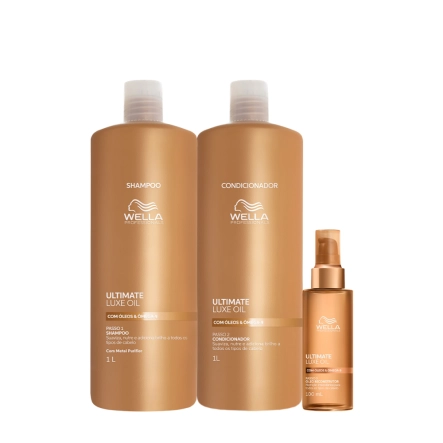 Produto: Kit Wella Professionals Ultimate Luxe Oil Shampoo Condicionador e Óleo G